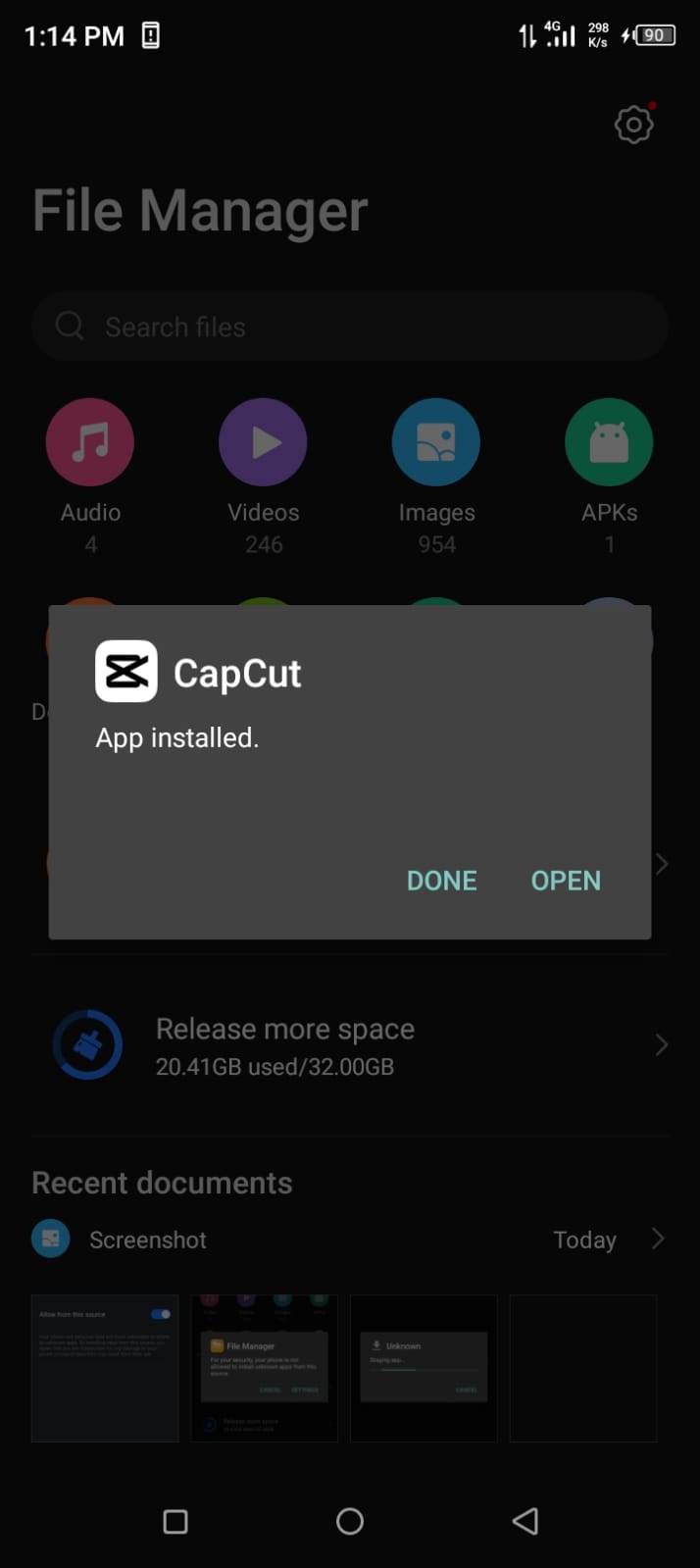 Install the Capcut APK